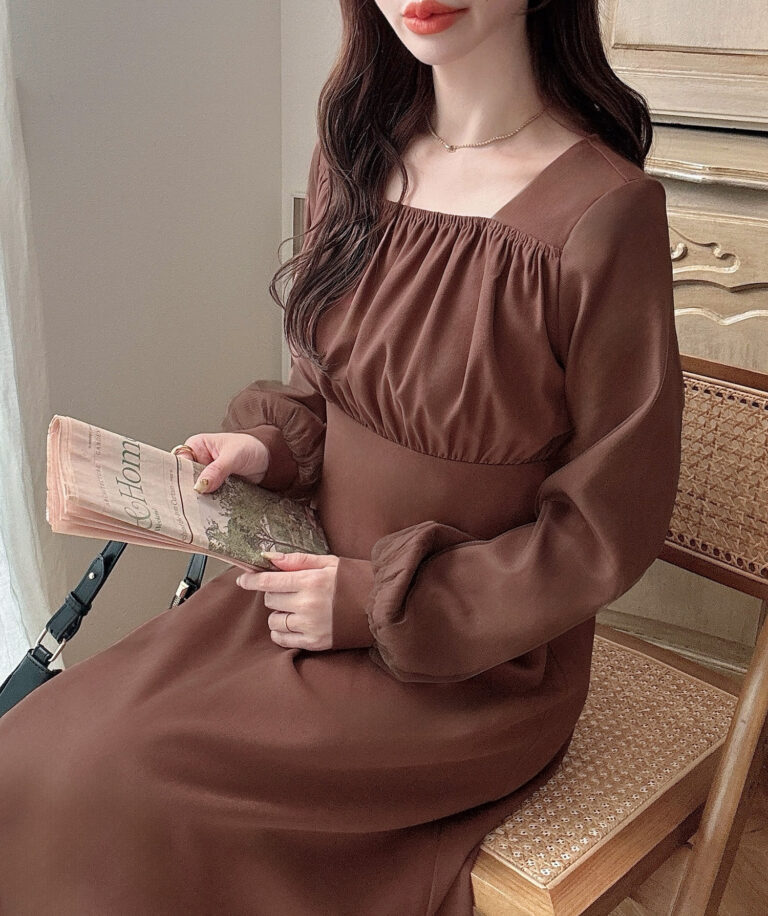 チュール袖フレアワンピース | Meiru(メイル)｜公式LOOKBOOK