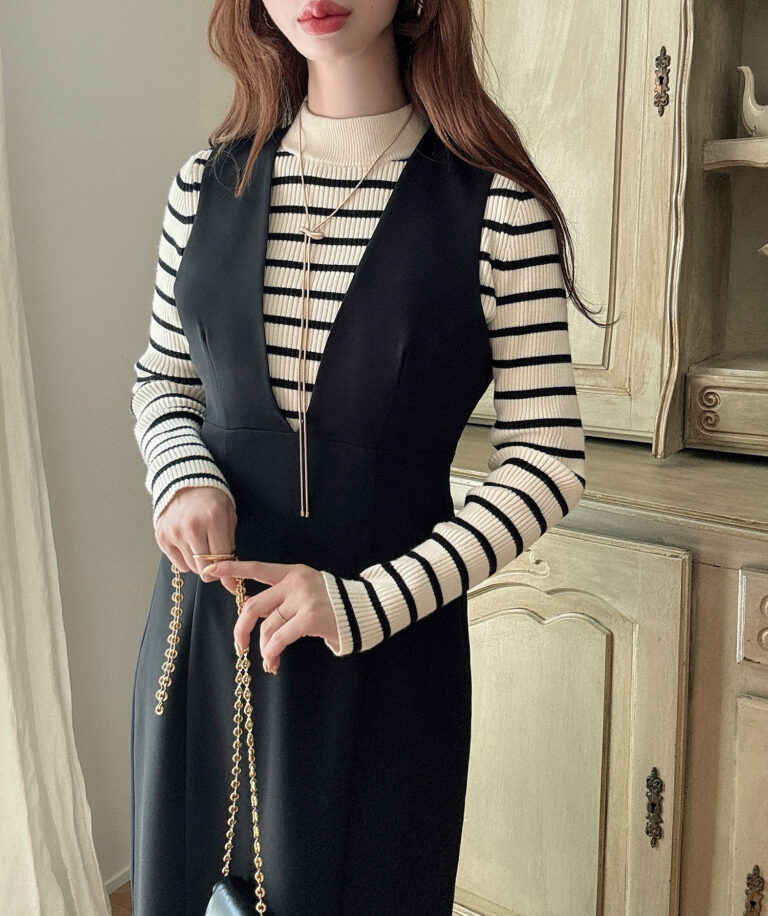 深Vネックジャンパーマーメイドスカート | Meiru(メイル)｜公式LOOKBOOK